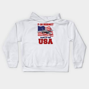 F-18 Hornet Made in the USA Kids Hoodie